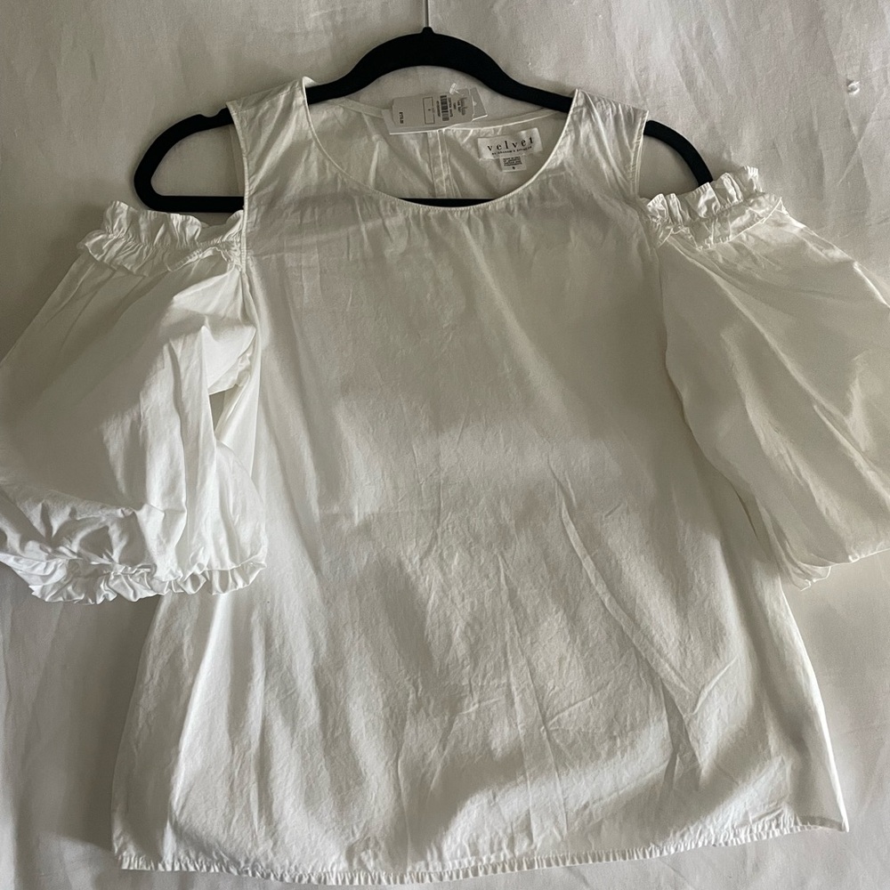 White Off-Shoulder Women's Top